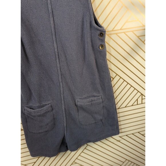 Roxy GIRL'S Blue Romper Sleeveless Pockets Textured Size 14 - Picture 3 of 8